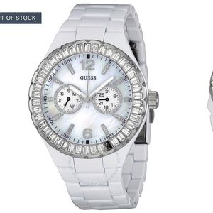 Guess White Stainless Steel Ladies Watch G13552L